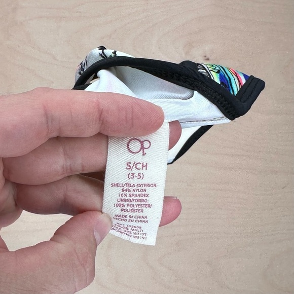 OP Swimwear Ocean Pacific Tropical Push-Up‎ Bikini Top Juniors S 3-5 - Picture 3 of 4